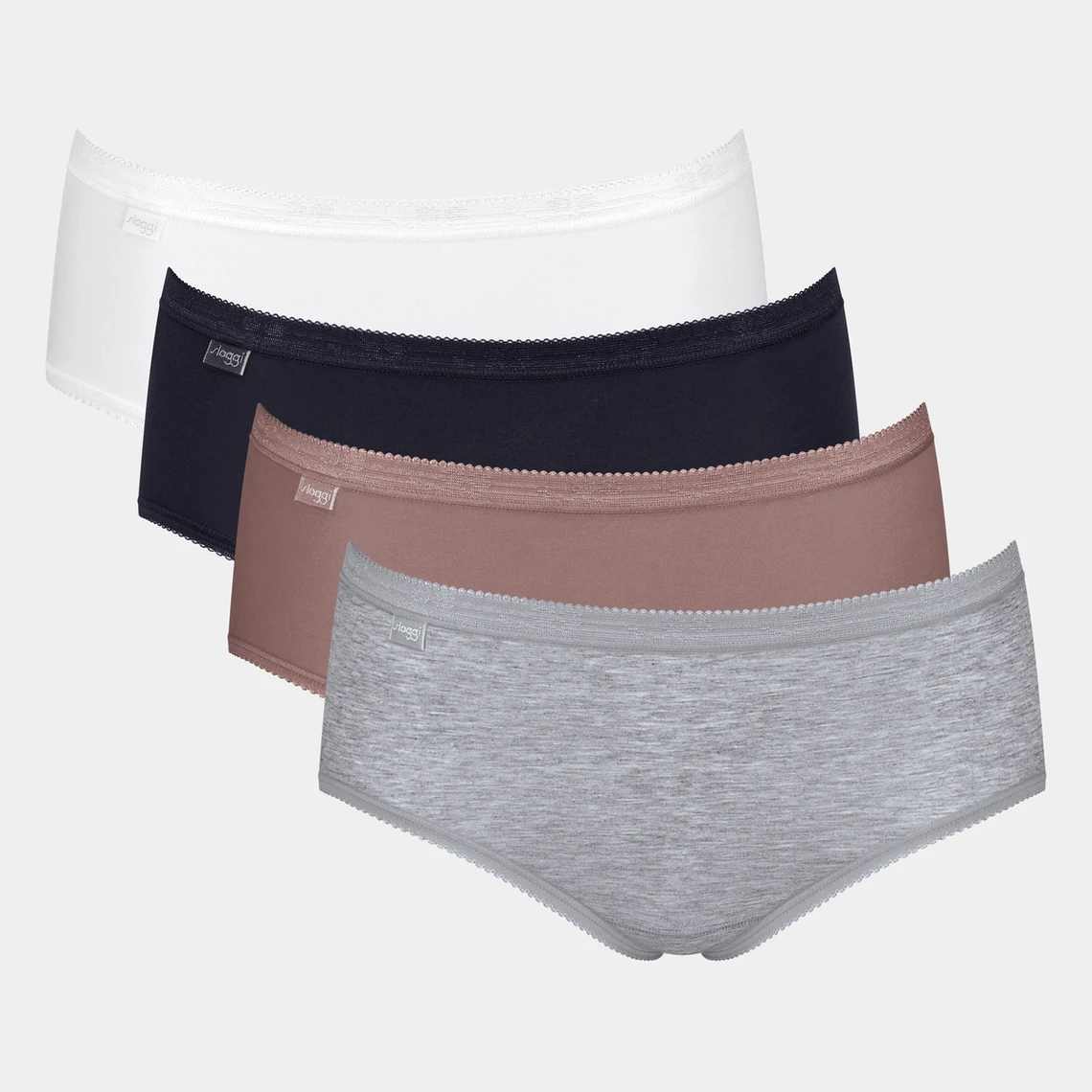 Sloggi Basic+ Midi Cotton Briefs - Black 3 Sloggi Basic+ Midi Cotton Briefs - Black