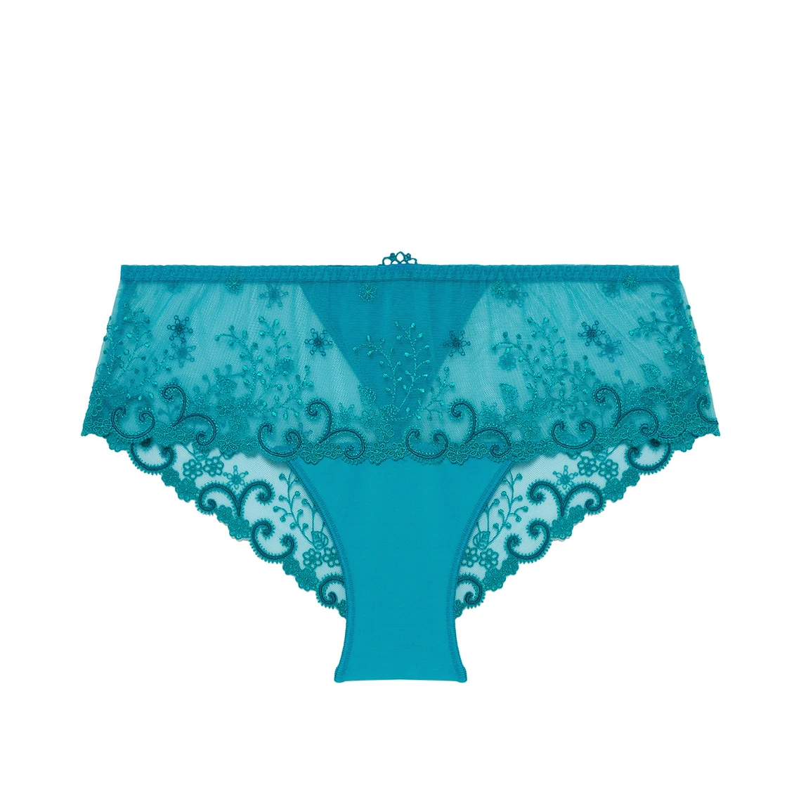 Simone Perele Shorty Avec Dentelle - Bleu 5 Simone Perele Shorty Avec Dentelle - Bleu – Image 3