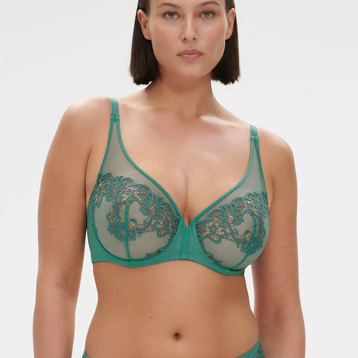 Simone Perele Soutien-Gorge Plongeant Vert - Élégance et Maintien 4 Simone Perele Soutien-Gorge Plongeant Vert - Élégance et Maintien – Image 2