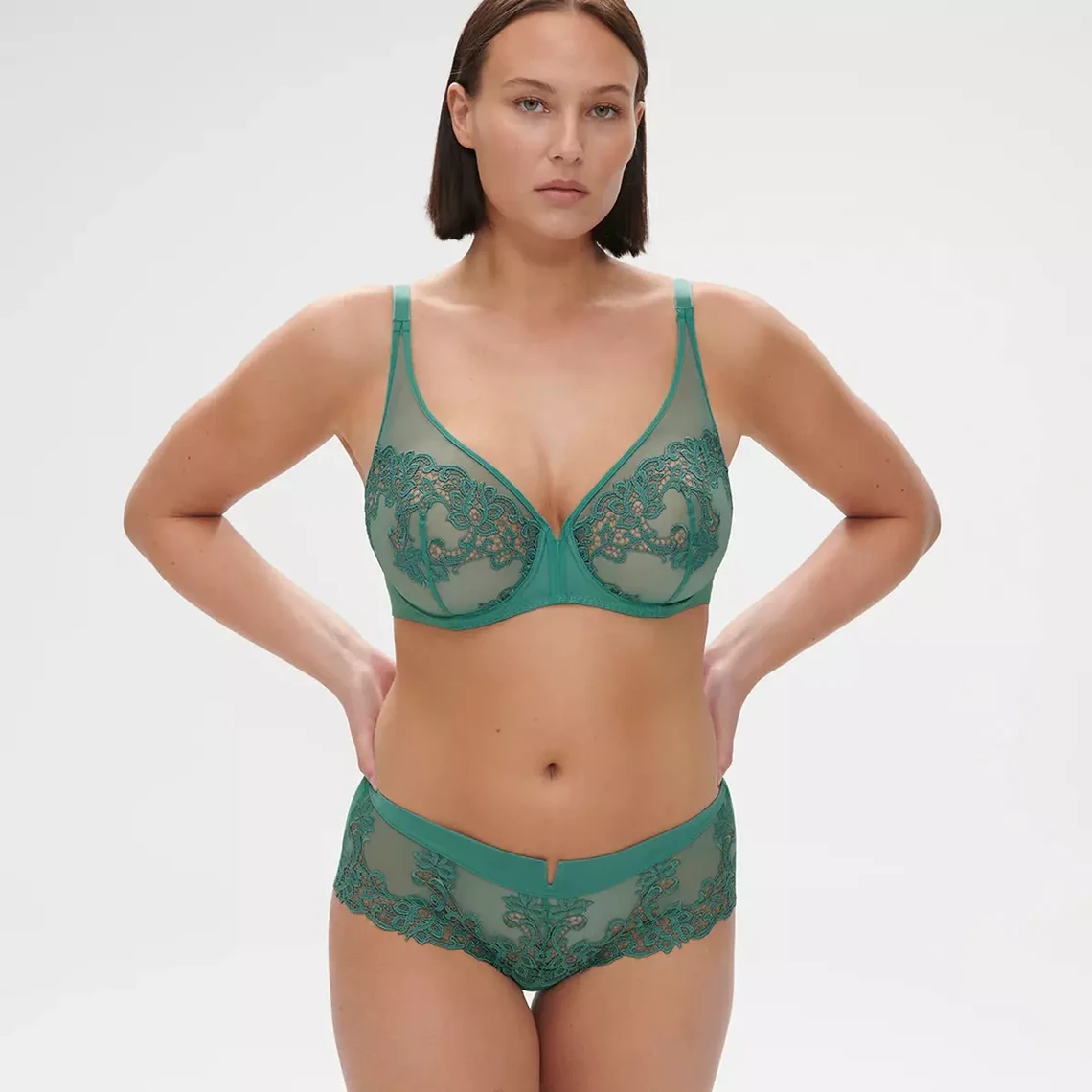 Simone Perele Soutien-Gorge Plongeant Vert - Élégance et Maintien 6 Simone Perele Soutien-Gorge Plongeant Vert - Élégance et Maintien – Image 4