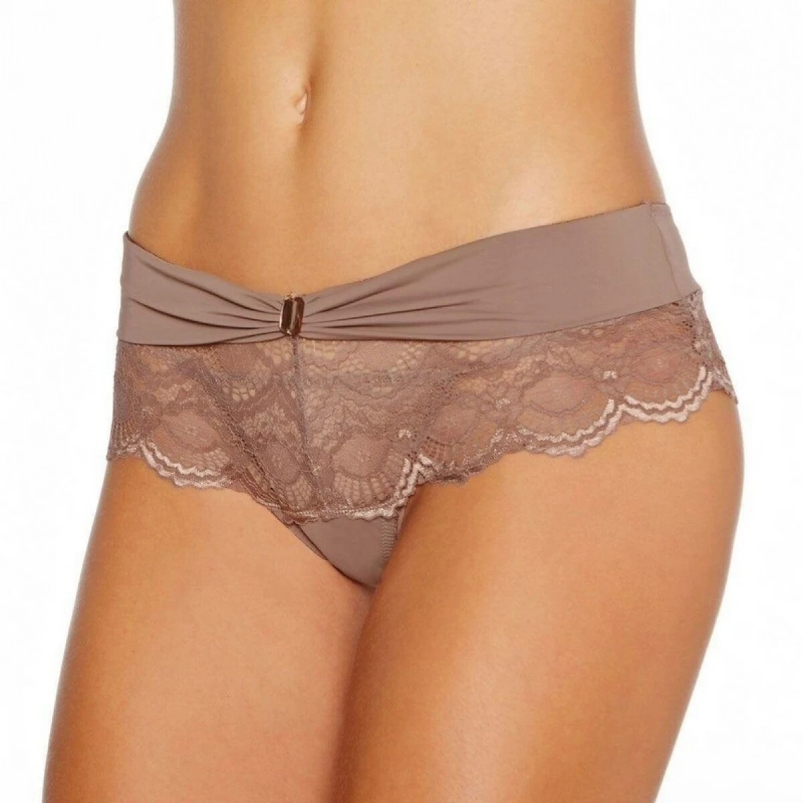 Shorty Tanga Cappuccino Secret POMM'POIRE - Marron 3 Shorty Tanga Cappuccino Secret POMM'POIRE - Marron