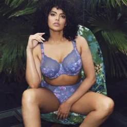 Elomi Morgan Culotte Taille Haute Bleue - Lingerie Grande Taille -FITANCY Boutique 3433658 3433658 6 1140x1140