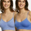 Lot De 2 Soutiens-gorges Brassières Sans Armatures - Bleu 2 Lot De 2 Soutiens-gorges Brassières Sans Armatures - Bleu -FITANCY Boutique 563111jbu1 3538934 1140x1140
