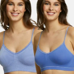 Lot De 2 Soutiens-gorges Brassières Sans Armatures - Bleu