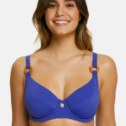 Haut De Maillot De Bain Emboitant Avec Armatures - Bleu