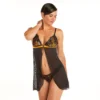 Babydoll Noir/jaune Tsunami -FITANCY Boutique babydoll noirjaune tsunami 3620625 7616487 87 1140x1140