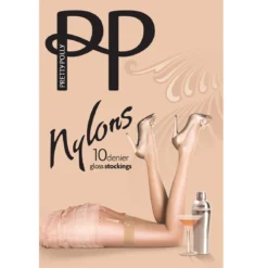 Bas 10D Pretty Polly NYLONS Beige