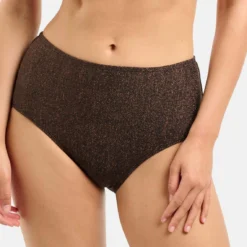 Bas De Bain Taille Haute Noir Sans Complexe Bain Reflet