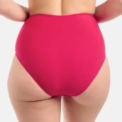 Culotte De Bain Taille Haute Rouge - Glamourous Textured -FITANCY Boutique bas de bain taille basse rose 3426430 3 1140x1140