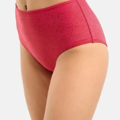 Culotte De Bain Taille Haute Rouge - Reflet -FITANCY Boutique bas de bain taille basse rose 3426440 4 1140x1140