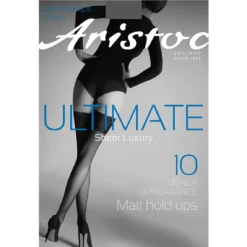 Aristoc Ultimate 10D Matte Sheer Hold Ups - Black