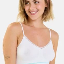 Lot De 2 Brassières Sans Armatures - Vert Et Blanc 13 Lot De 2 Brassières Sans Armatures - Vert Et Blanc -FITANCY Boutique billet doux lot de 2 brassieres sans armatures 3668011 8 6846e0b6d102d 1140x1140