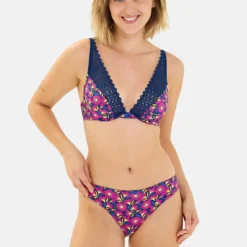 Billet Doux Slip Talentueuse en Microfibre et Dentelle - Bleu Rose Foncé -FITANCY Boutique billet doux slip 3687697 3 686aac38c5e51 1140x1140