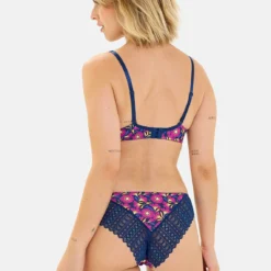 Billet Doux Slip Talentueuse en Microfibre et Dentelle - Bleu Rose Foncé -FITANCY Boutique billet doux slip 3687697 686aac34051ec 1140x1140