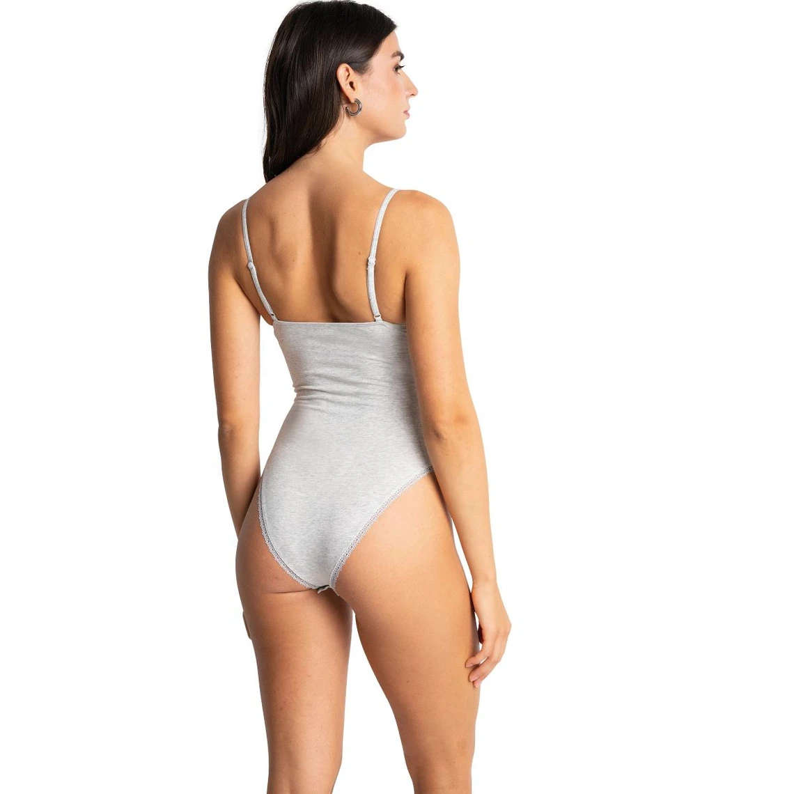 Passionata Body Triangle En Coton - Gris 7 Passionata Body Triangle En Coton - Gris – Image 5