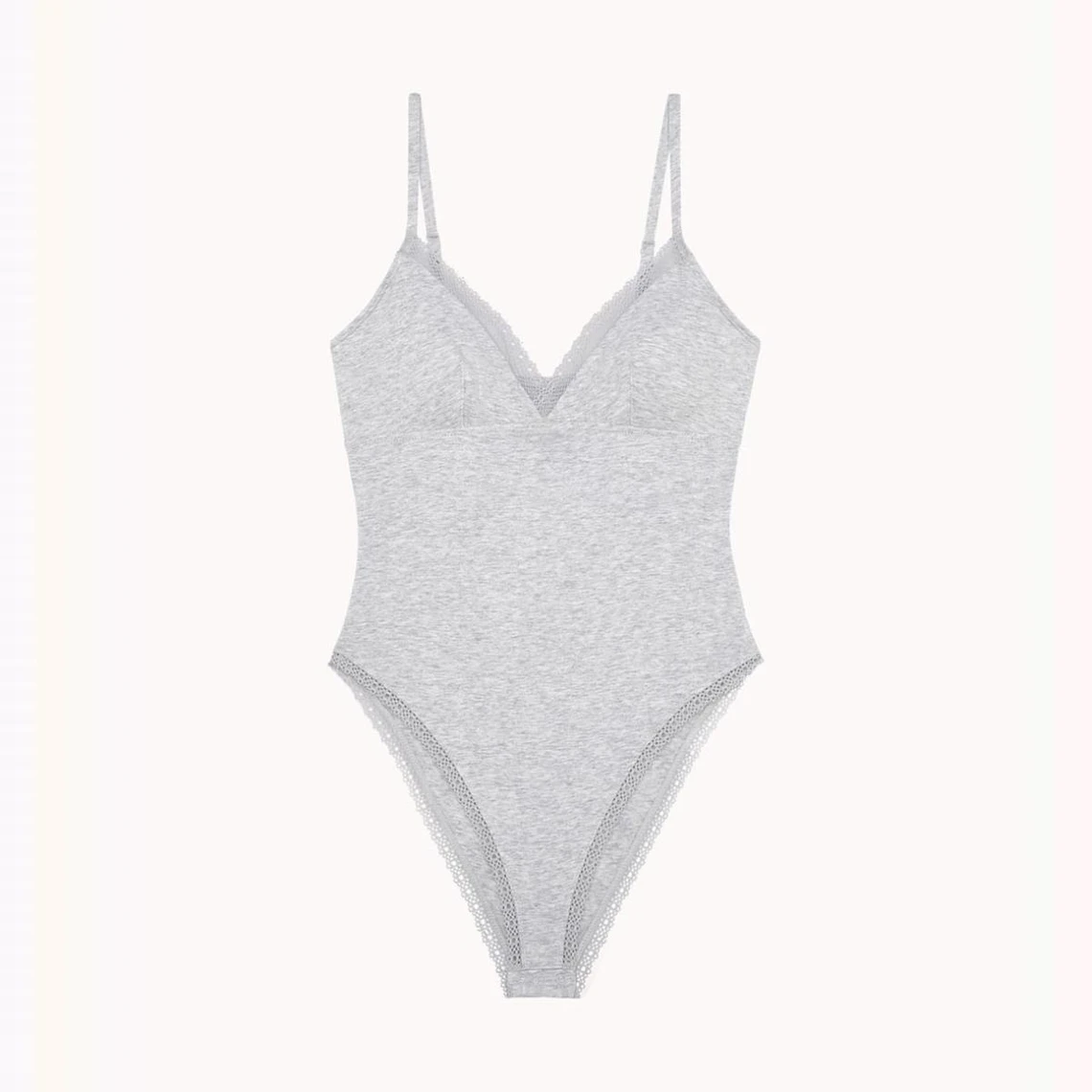 Passionata Body Triangle En Coton - Gris 8 Passionata Body Triangle En Coton - Gris – Image 6