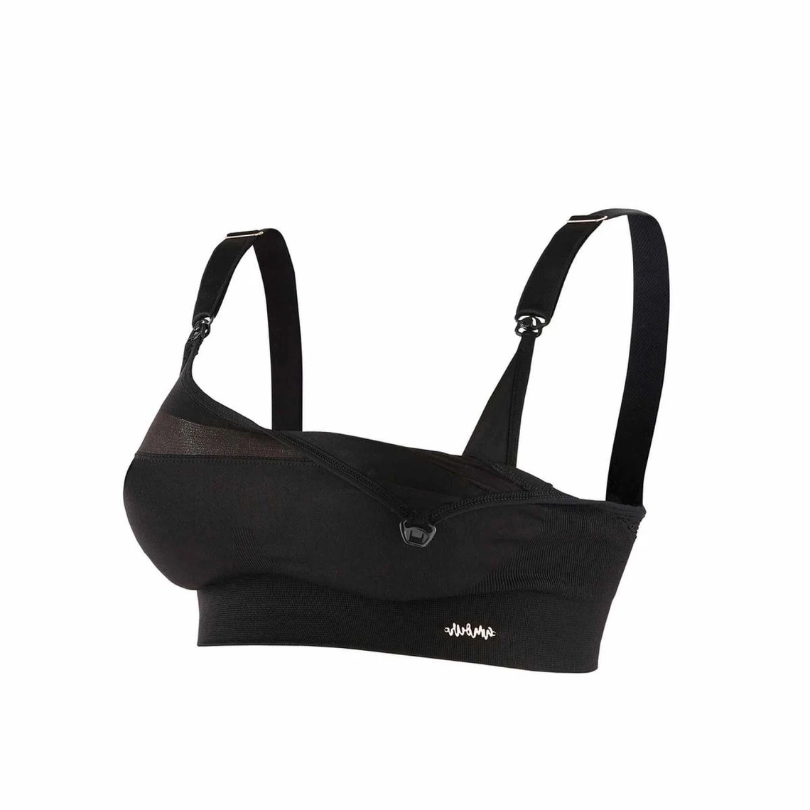 Cache Coeur Woma - Brassière de Maternité et d'Allaitement Sport Noire 6 Cache Coeur Woma - Brassière de Maternité et d'Allaitement Sport Noire – Image 4