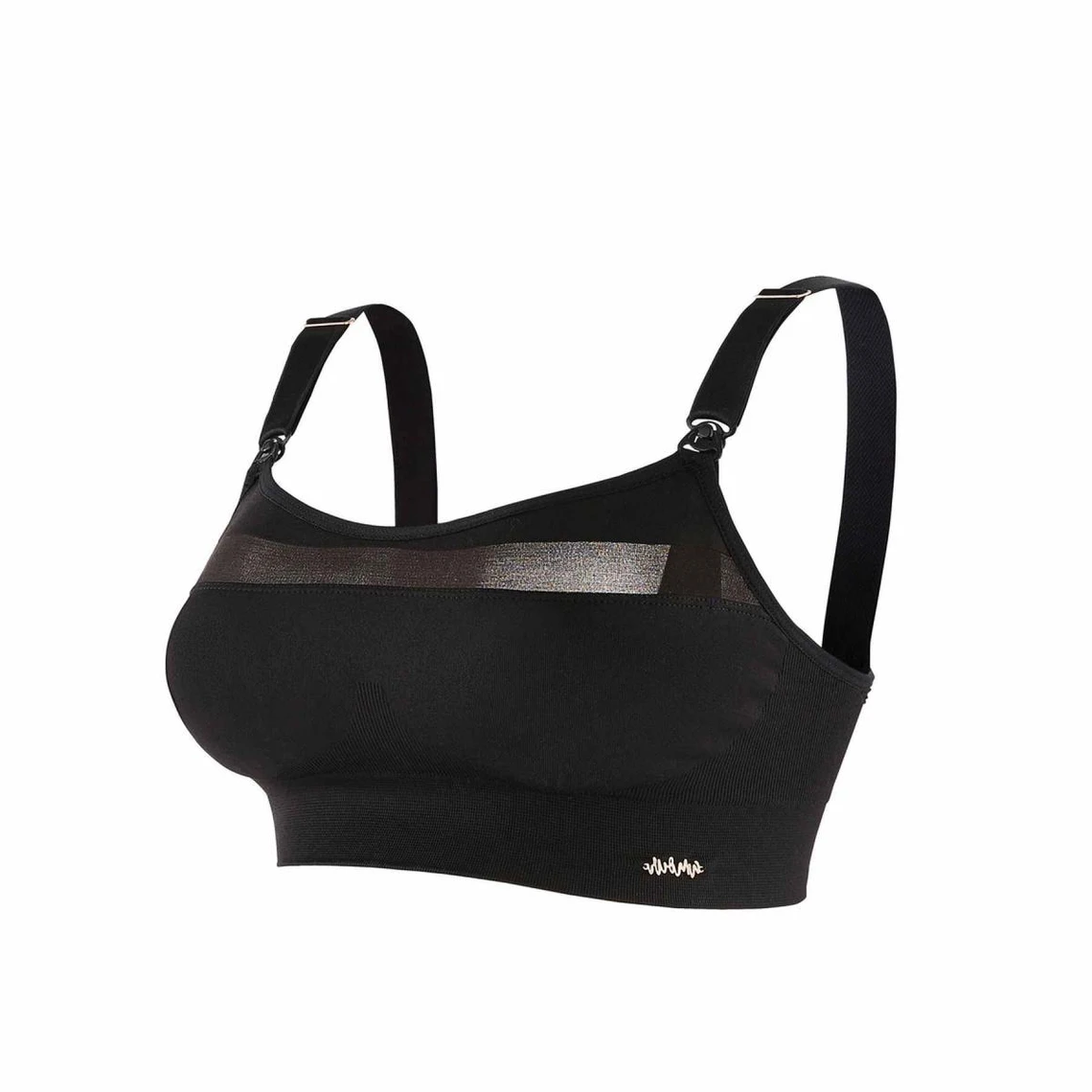 Cache Coeur Woma - Brassière de Maternité et d'Allaitement Sport Noire 4 Cache Coeur Woma - Brassière de Maternité et d'Allaitement Sport Noire – Image 2
