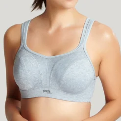 Panache Brassière de Sport à Armatures - Gris Chiné Confort & Maintien -FITANCY Boutique brassiere de sport armatures grise 1173921 1 1140x1140