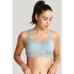 Panache Brassière de Sport à Armatures - Gris Chiné Confort & Maintien -FITANCY Boutique brassiere de sport armatures grise 1173921 2 1140x1140