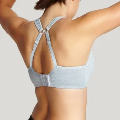 Panache Brassière de Sport à Armatures - Gris Chiné Confort & Maintien -FITANCY Boutique brassiere de sport armatures grise 1173921 4 1140x1140