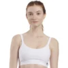 Adidas Micro Free Cut Women's Sports Bra - Seamless White