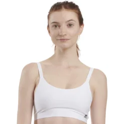 Adidas Micro Free Cut Women's Sports Bra - Seamless White