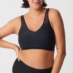 Brassière Paddé Dentelle Stretch Chantelle SOFT STRETCH Noire