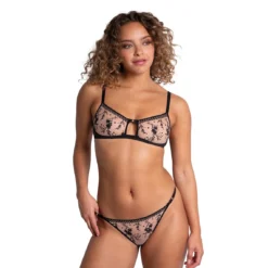 Passionata Brassière En Tulle - Noir/Or -FITANCY Boutique brassiereuzy or 3681181 7993489 89 1140x1140