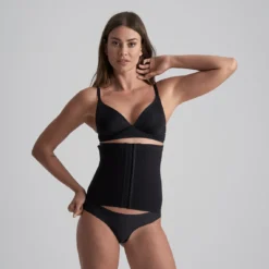 Ceinture Gainante Noire Bye Bra Powermesh Shapewear