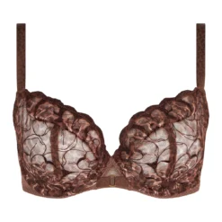 Chantelle Soutien-Gorge Emboîtant à Armatures - Floral Marron -FITANCY Boutique c12m10 0wfd75fleursunderwiredcovering ps1 3542236 5 1140x1140