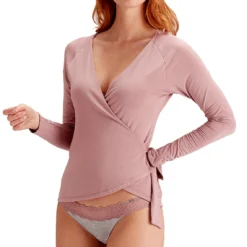 Cache-cœur Manches Longues Pretty Polly CASUAL COMFORT Rose