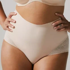 Chantelle Sexy Shape Culotte Taille Haute Beige - Lingerie Sculptante