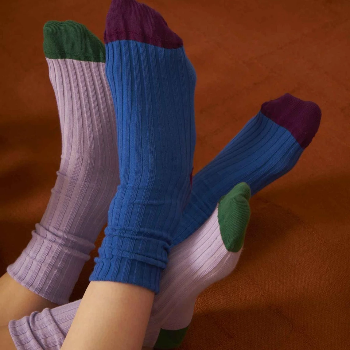 Chaussettes Yvette Lilas 36/38 5 Chaussettes Yvette Lilas 36/38 – Image 3