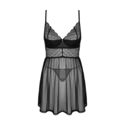 Obsessive Babydoll Et String Noir -FITANCY Boutique chemeris babydoll et string noire 2 3579672 1140x1140