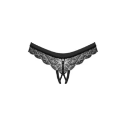 Obsessive String Ouvert Noir 11 Obsessive String Ouvert Noir -FITANCY Boutique chemeris culotte ouverte noire 3 3579670 4 1140x1140