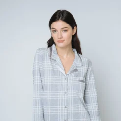 Chemise De Nuit à Carreaux -FITANCY Boutique chemise de nuit a carreaux 3200534 3 1140x1140