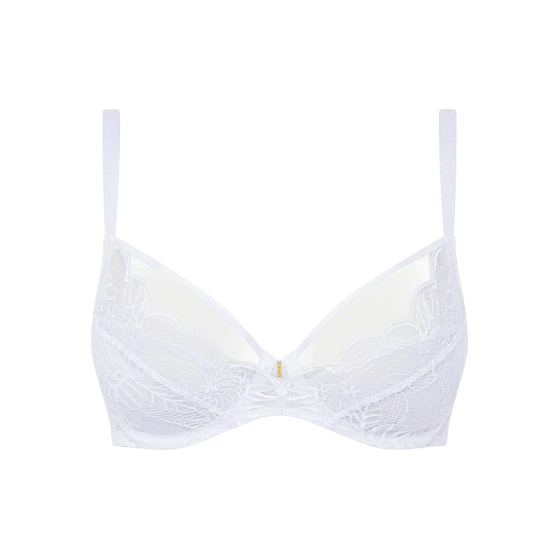 Chantelle Midnight - Soutien-gorge Emboîtant Dentelle et Tulle Blanc 4 Chantelle Midnight - Soutien-gorge Emboîtant Dentelle et Tulle Blanc – Image 2