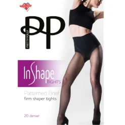 Pretty Polly In Shape Control Top Tights - Nude 20 Denier