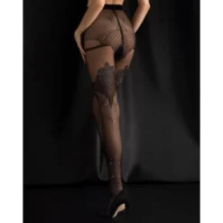 Collants 15 Deniers - Noir Fiore Orient Charm
