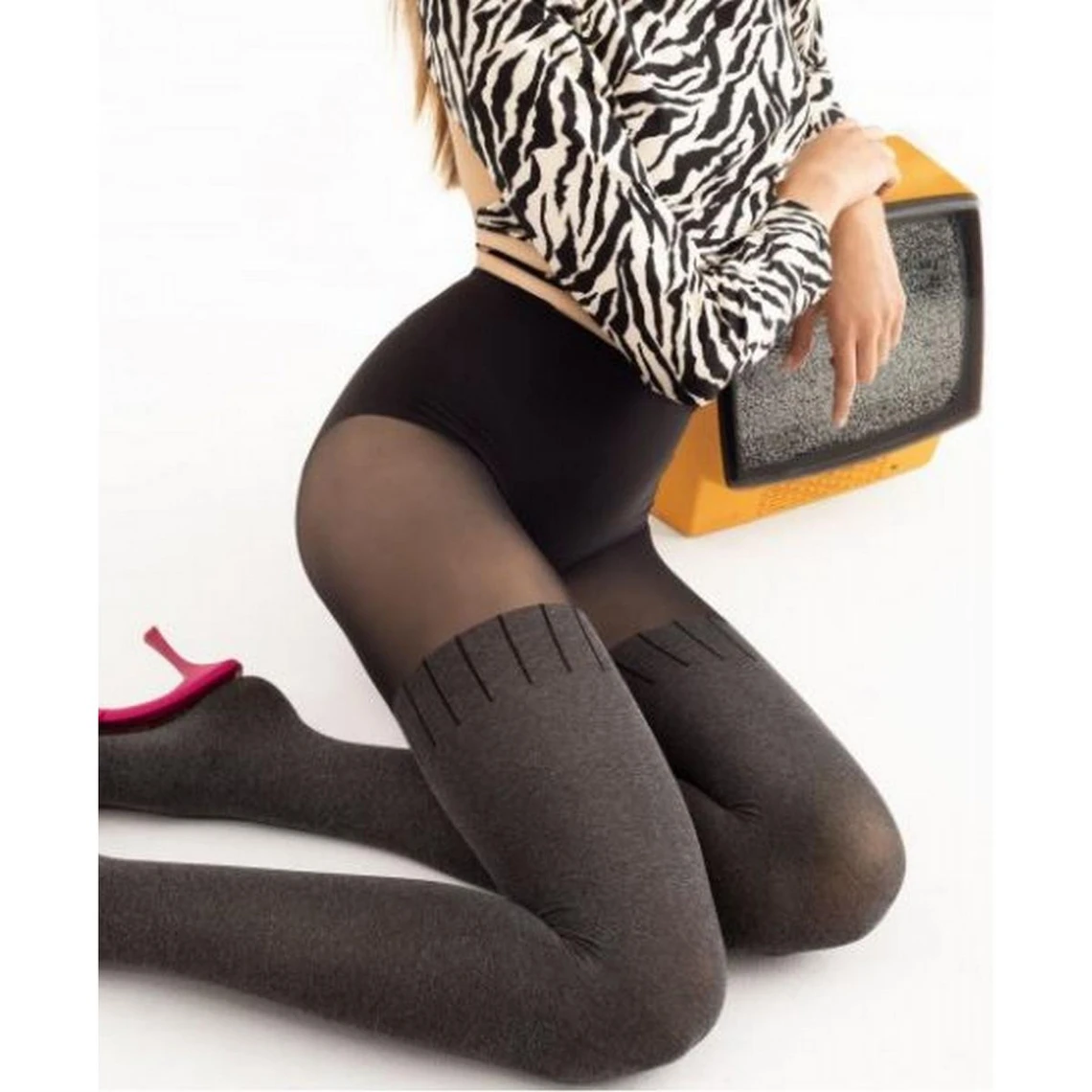 Collants 60 Deniers - Noir Fiore Stay Tuned 3 Collants 60 Deniers - Noir Fiore Stay Tuned