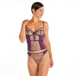 Camille Cerf x Pomm Poire Venus Violet Embroidered Tulle Corset -FITANCY Boutique corset violet venus 3620591 7616287 87 1140x1140