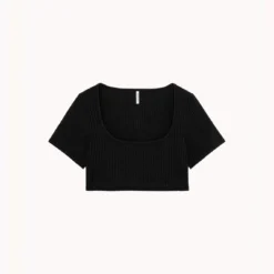 Passionata Crop-top Manches Courtes -FITANCY Boutique crop top manches courtes isabella noir 3683899 8008165 65 1140x1140