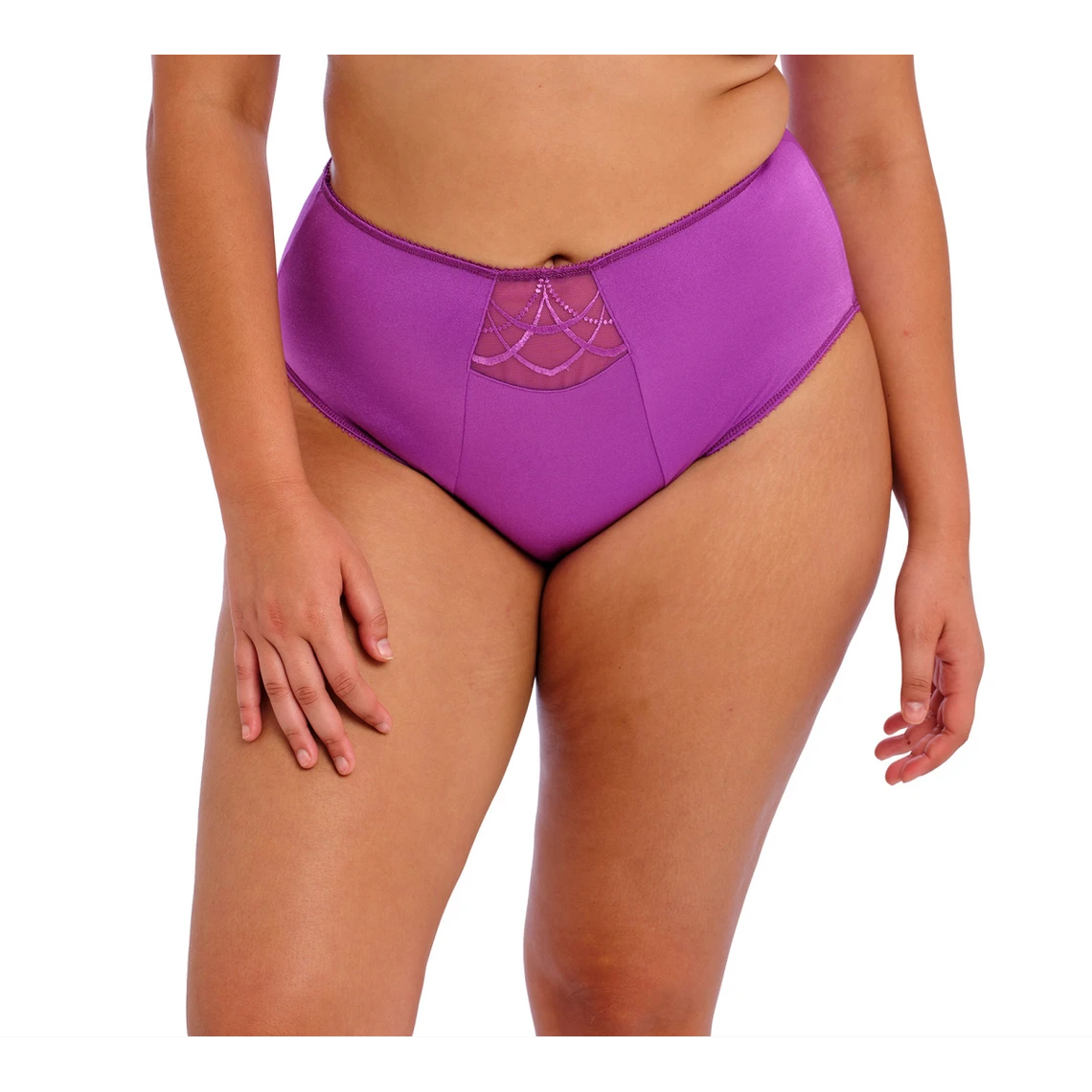 ELOMI Slip Violet - Culotte Taille Haute Grande Taille 7 ELOMI Slip Violet - Culotte Taille Haute Grande Taille – Image 5