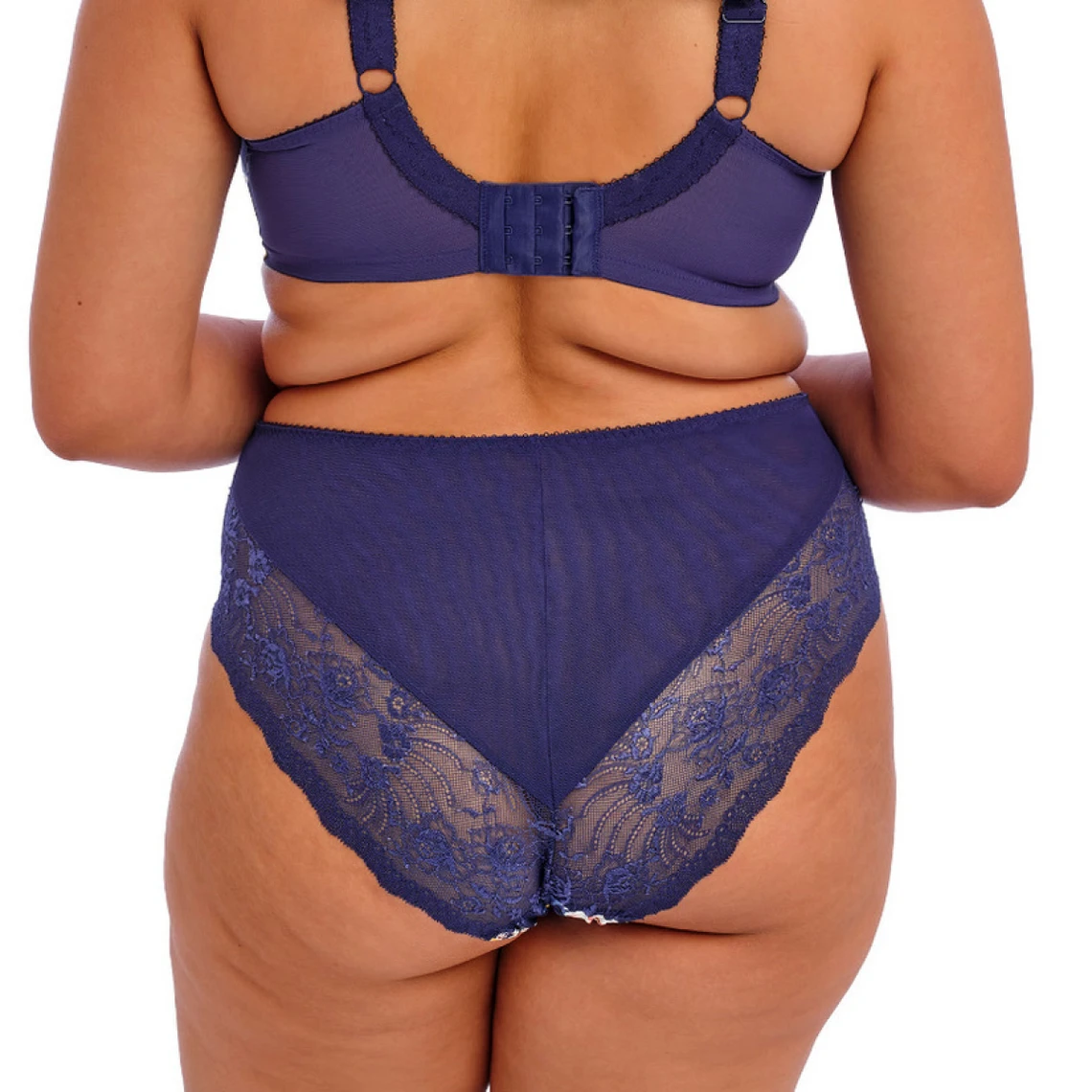 Elomi Slip Bleu Floral - Culotte de Lingerie Grande Taille 5 Elomi Slip Bleu Floral - Culotte de Lingerie Grande Taille – Image 3