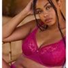 Sans Complexe Soutien-gorge Emboitant Fleuri avec Armatures - Rose