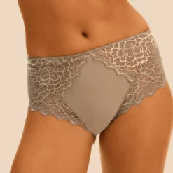 Simone Perele Culotte Taille Haute - Grège