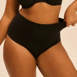 Simone Perele Culotte Taille Haute Gainette - Noire