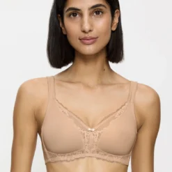 Soutien-gorge Sans Armatures Triumph MODERN LACE+COTTON Beige