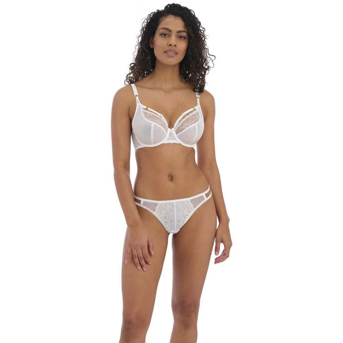 Freya Temptress - Culotte Brésilienne Blanche avec Détails Lanières 6 Freya Temptress - Culotte Brésilienne Blanche avec Détails Lanières – Image 4